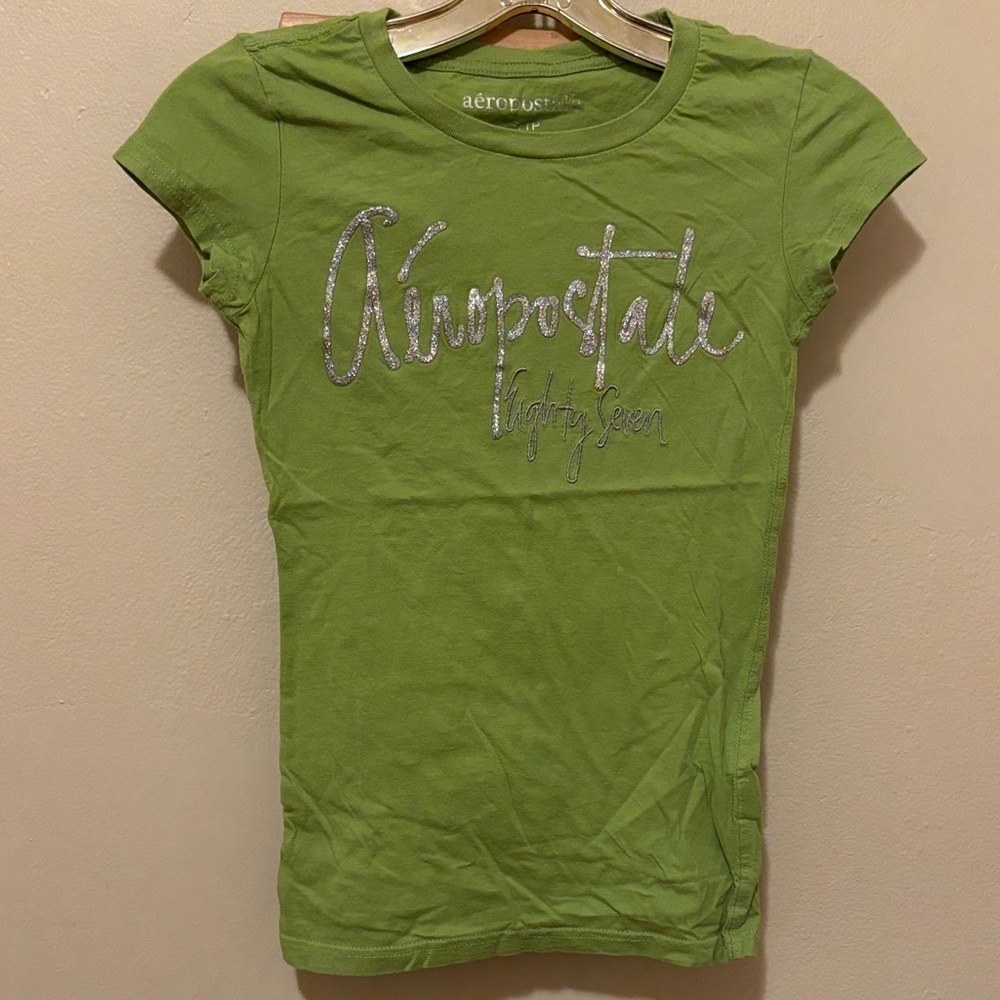 Aeropostale Green Long Sleeve Tee